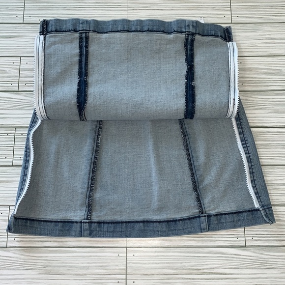 CARMAR Denim Mini Zipper Skirt - Picture 4 of 8